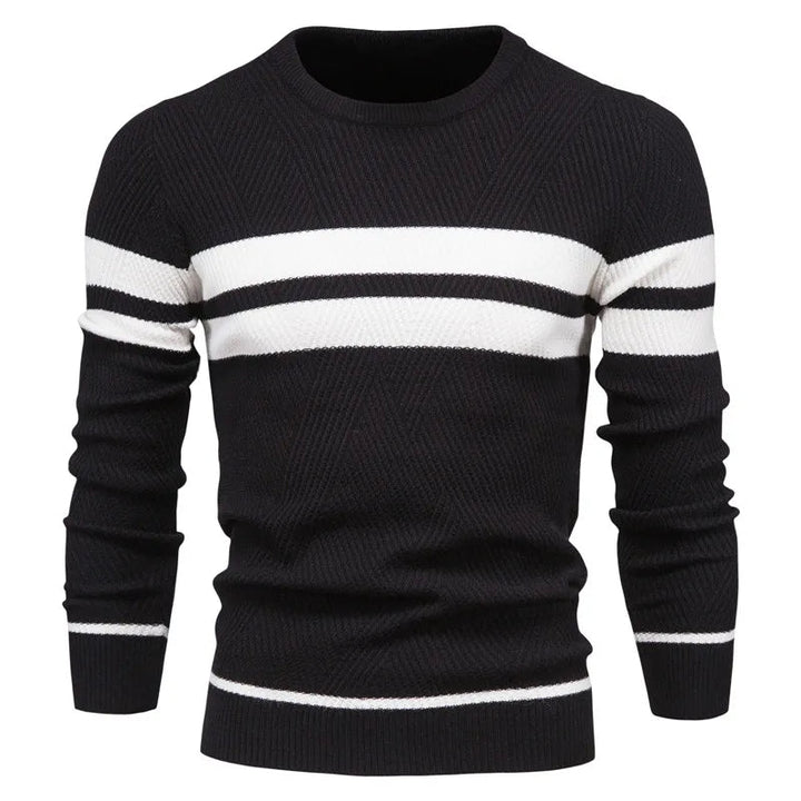 Fawzi - Warm Long Sleeve Patchwork Sweaters