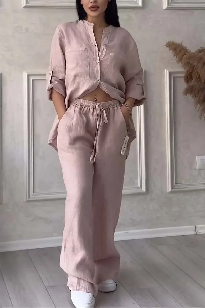 Arielle - Cotton Linen Two Piece Set