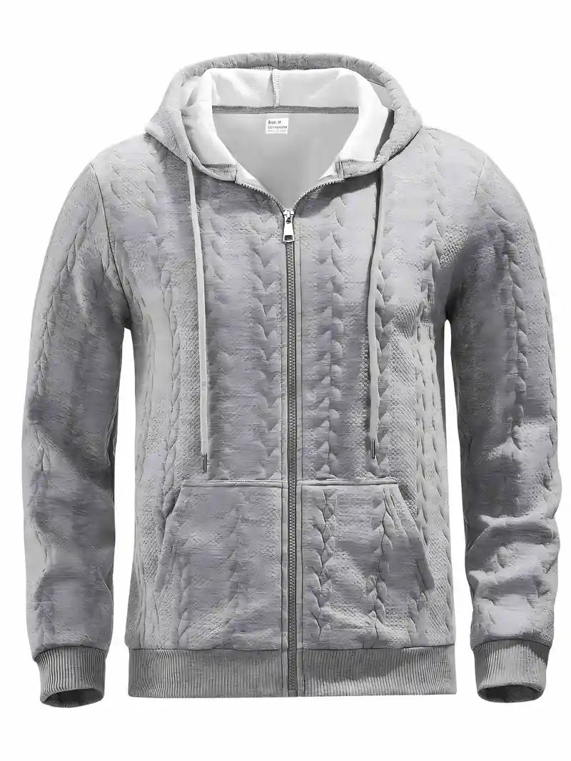 Philipp - Casual Zip Up Hoodie With Long Sleeve