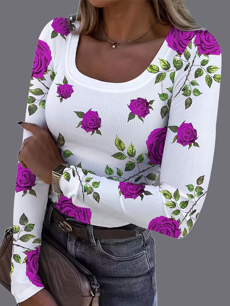 Rabiye - Square-Neck Floral Printed Top