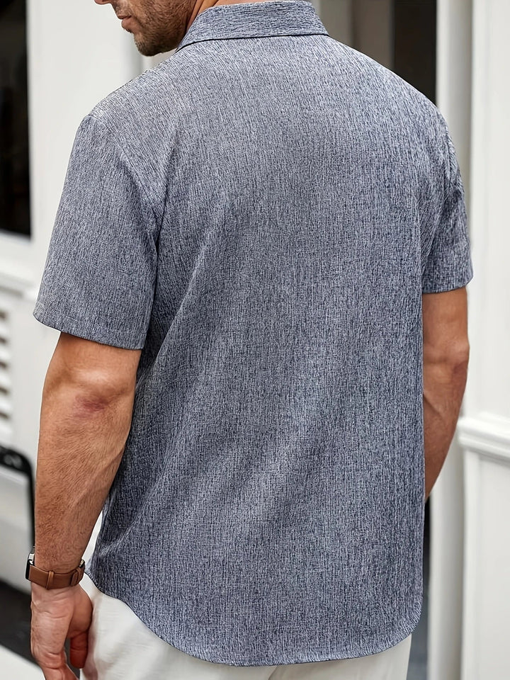 Dwight - Lightweight Linen Blend Short Sleeve Shirt