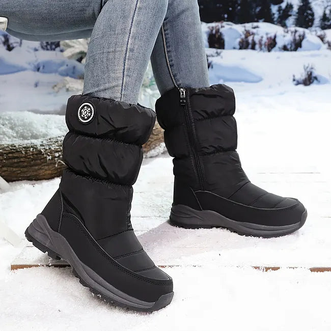 Delela - High Quality Mid-Calf Winter Snow Boot
