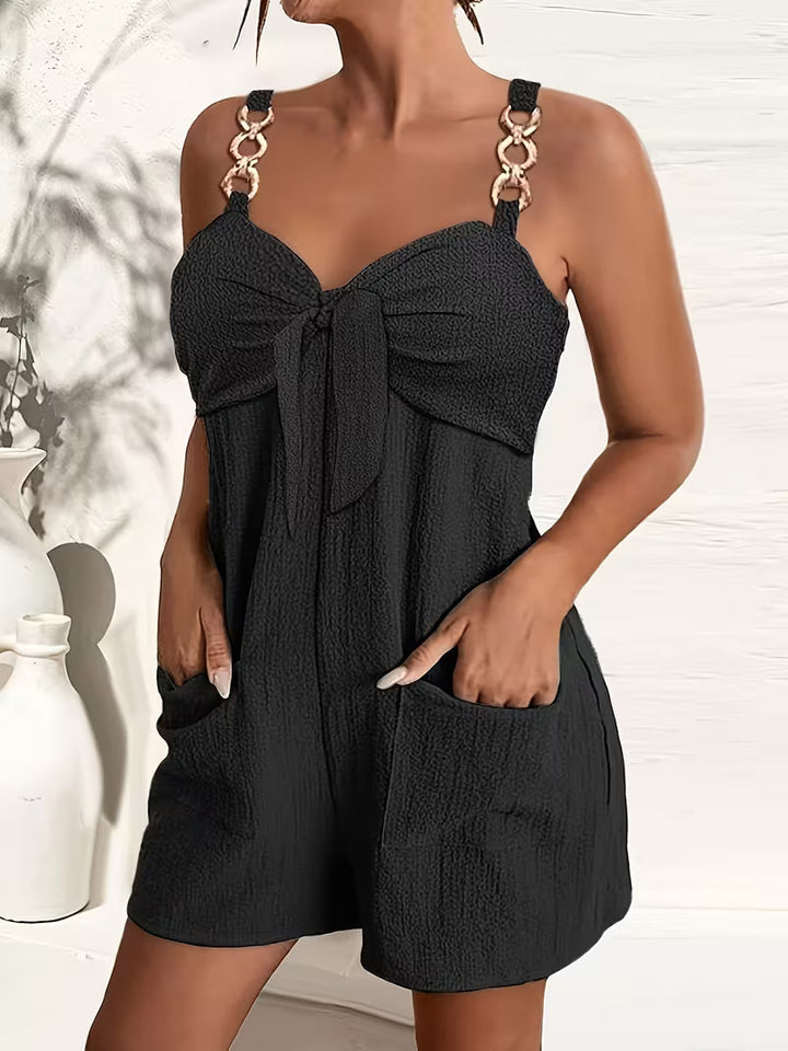Loaiza - Sleeveless Chain Strap Jumpsuit