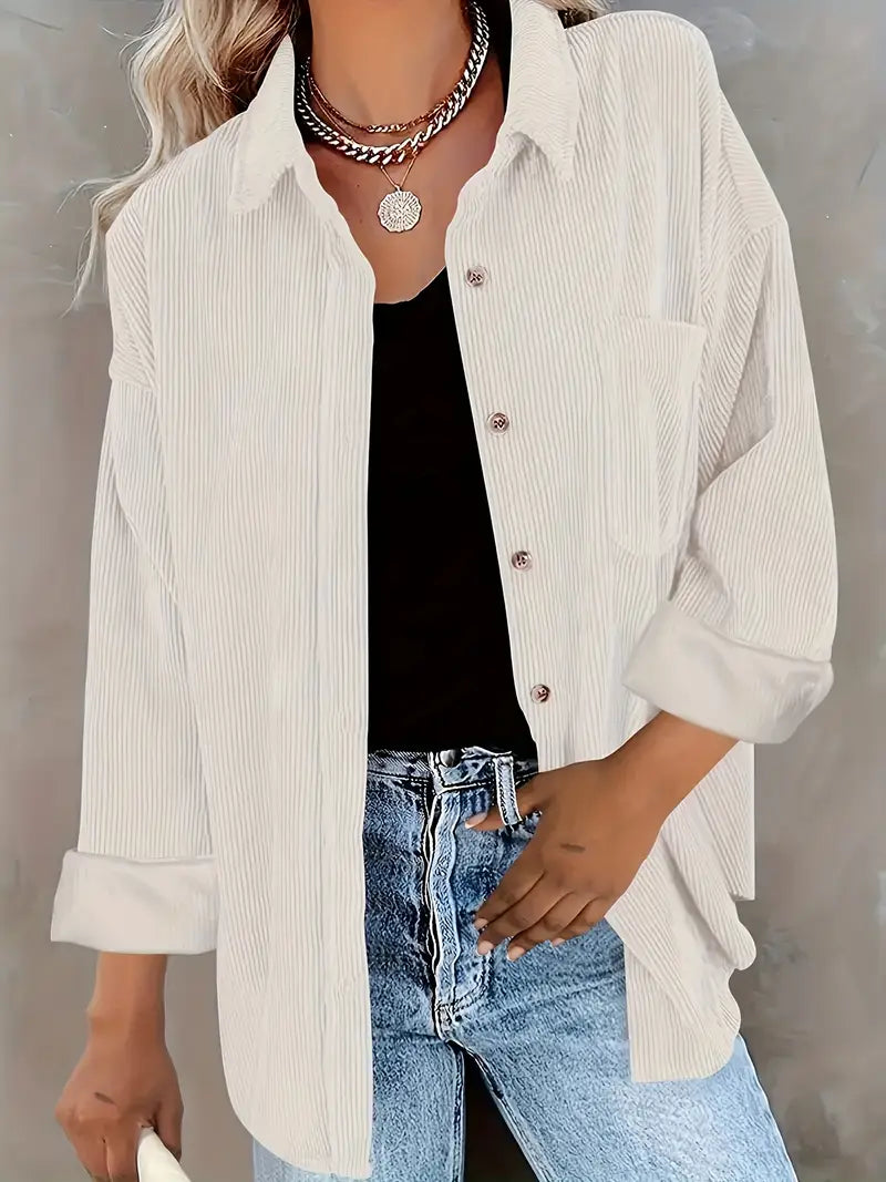 Irmela - Long Sleeve Button Shirt