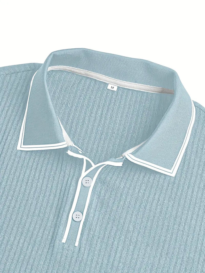 Orestis - Elegant Short Sleeve Polo Shirt