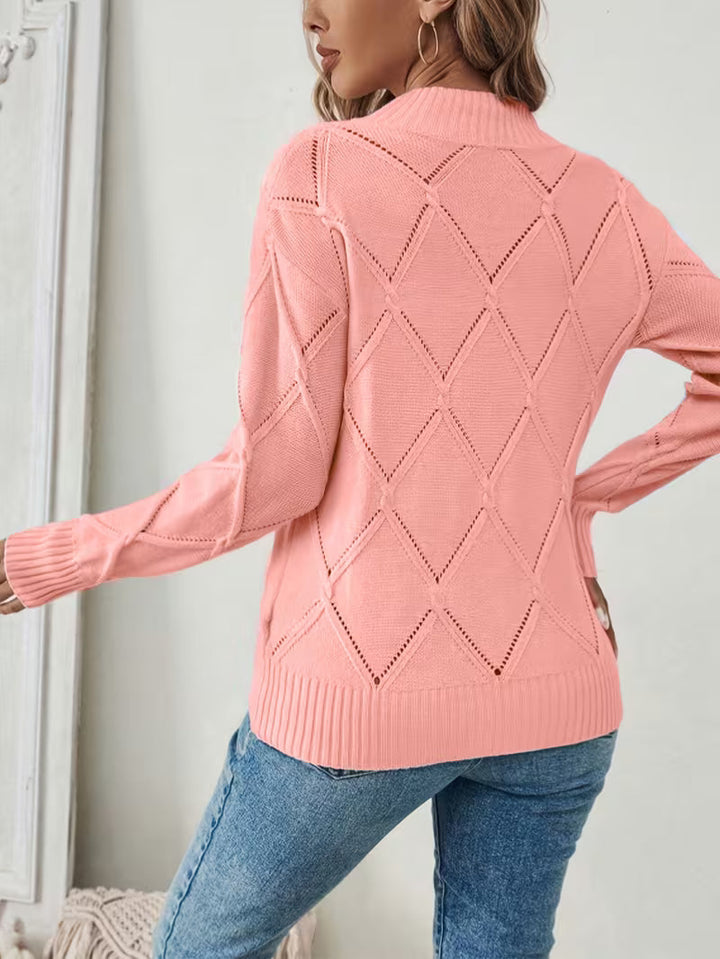 Thalina - Round Neck Knitted Sweater