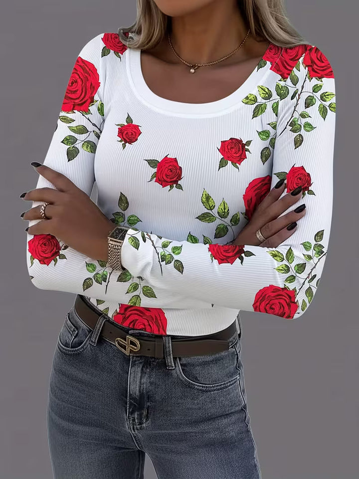 Rabiye - Square-Neck Floral Printed Top