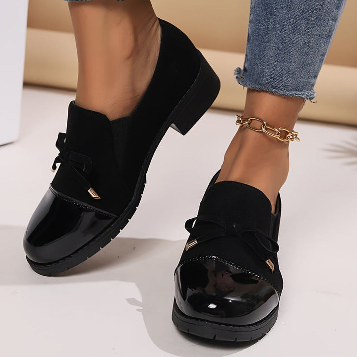 Virna - Elegant Non-Slip Loafers With Bow