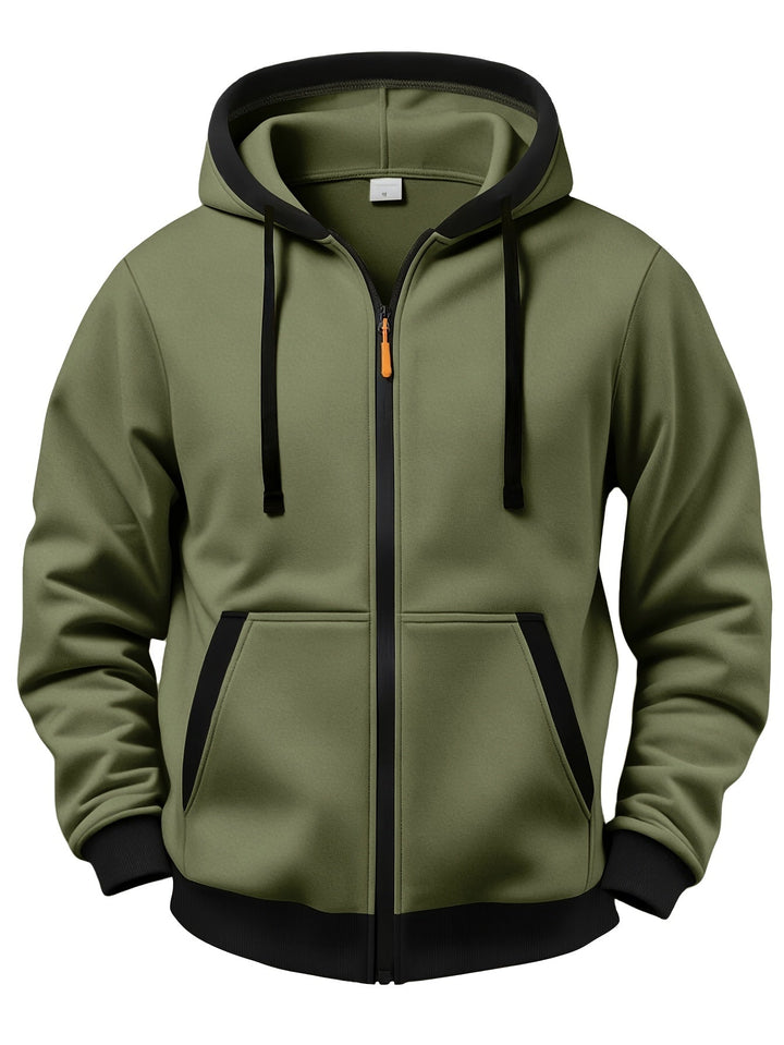 Fiothyview - Casual Long Sleeve Winter Hooded With Zipper
