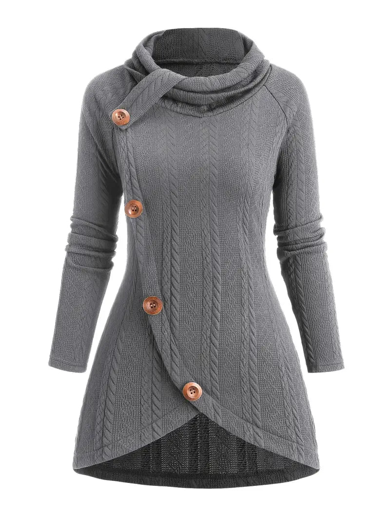 Masabata - Casual Knitted Cardigan With Button