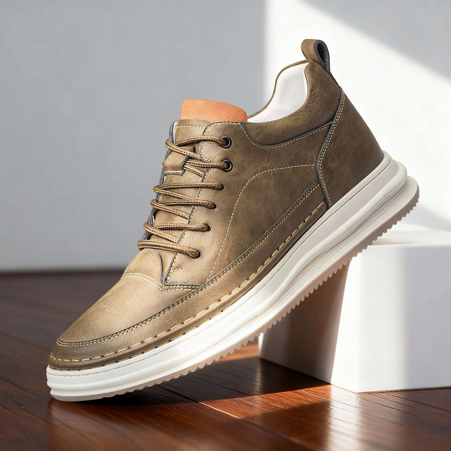 Harold - Leather Lace-Up Sneaker