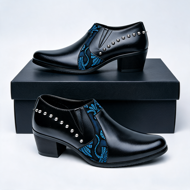 Vanderson - Pointed Toe Rivet High Heel Shoes