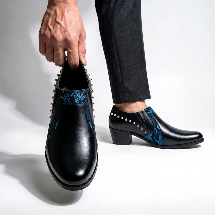 Vanderson - Pointed Toe Rivet High Heel Shoes
