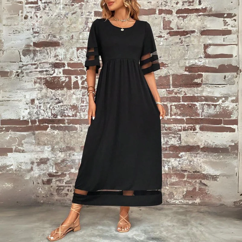 Dayena - Elegant Tummy Coverage Dress