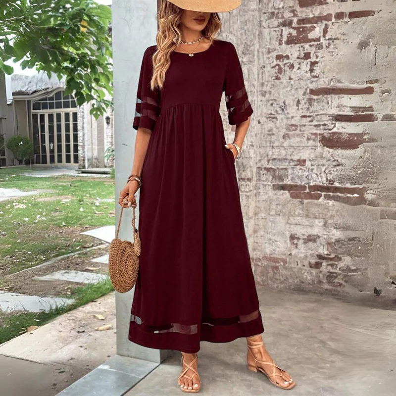 Dayena - Elegant Tummy Coverage Dress