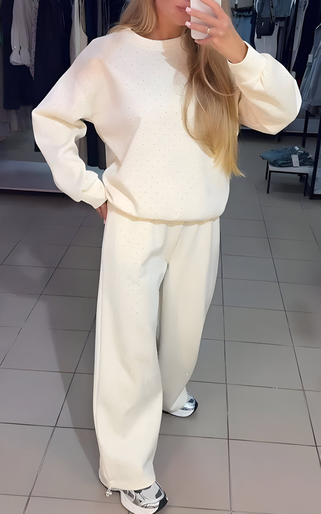 Simara - Two Piece Sparkle Tracksuit Set