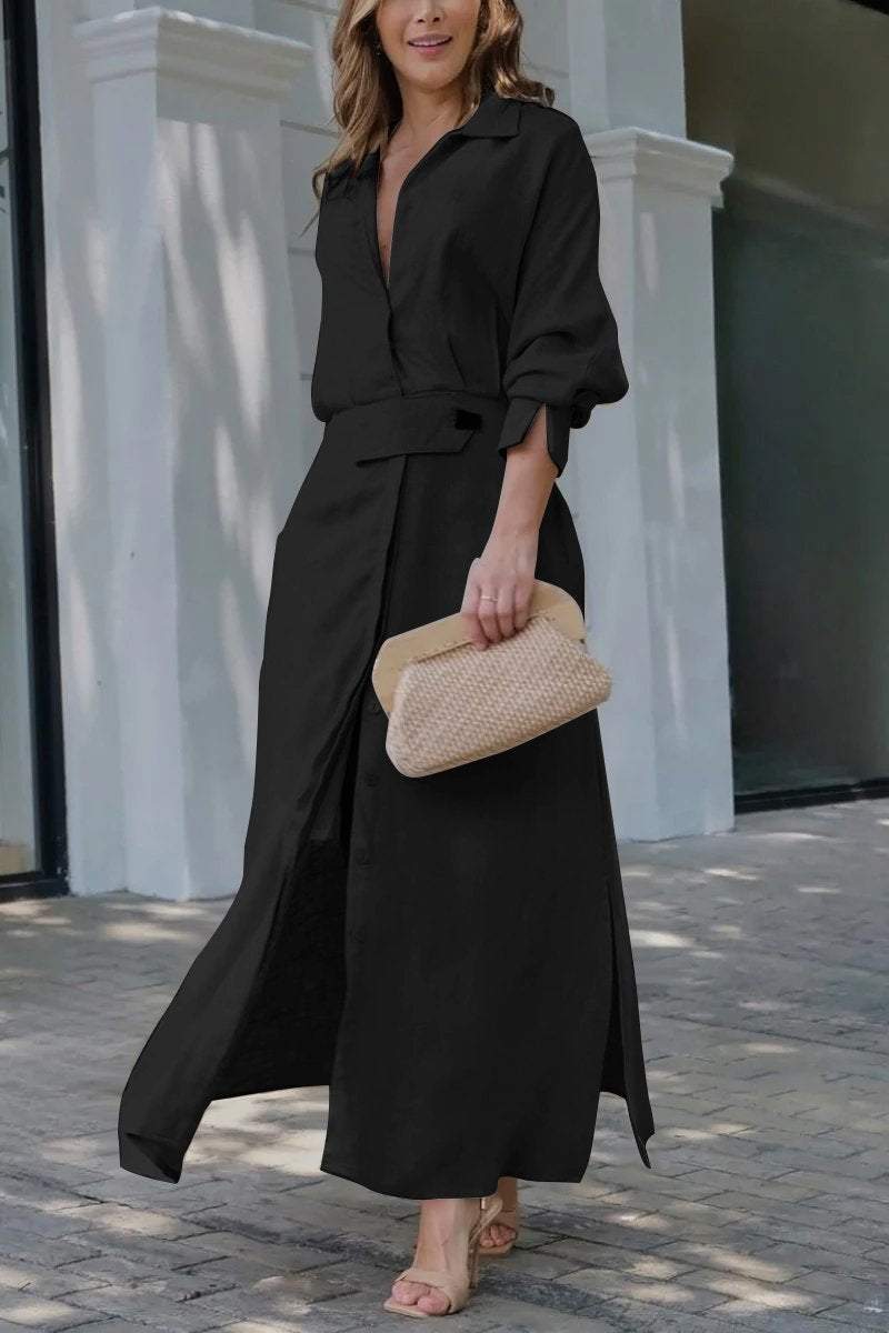Simona - Cotton and Linen Maxi Dress