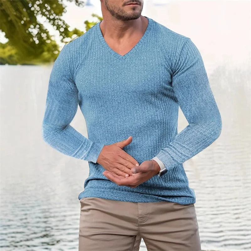 Faron - Long Sleeve Shirt With Stripes
