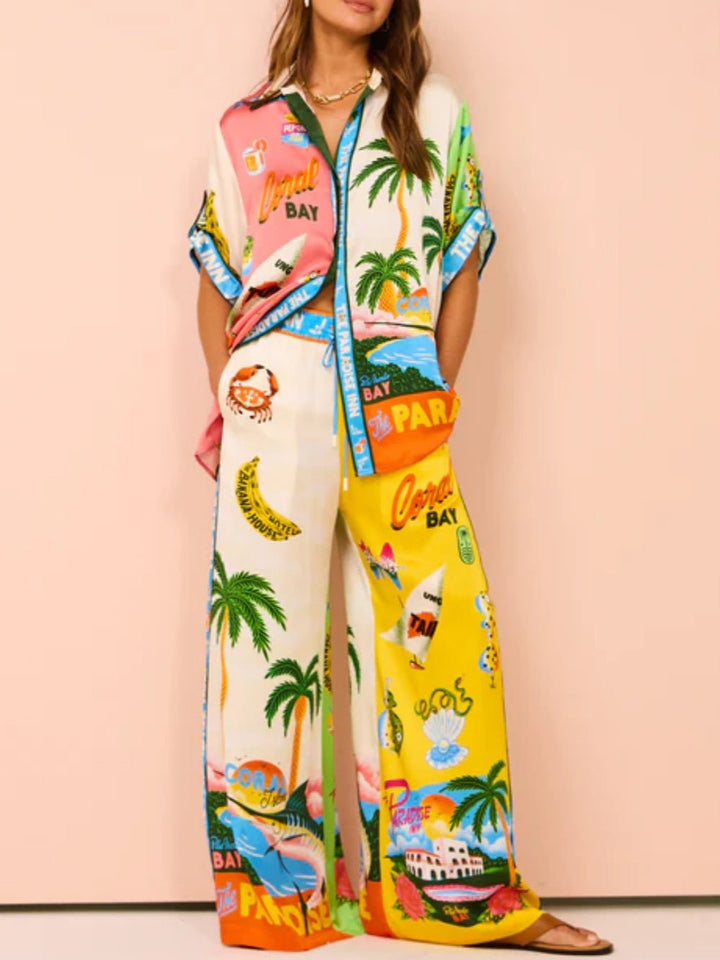 Renila - Sunny Beach Summer Style Printed Set
