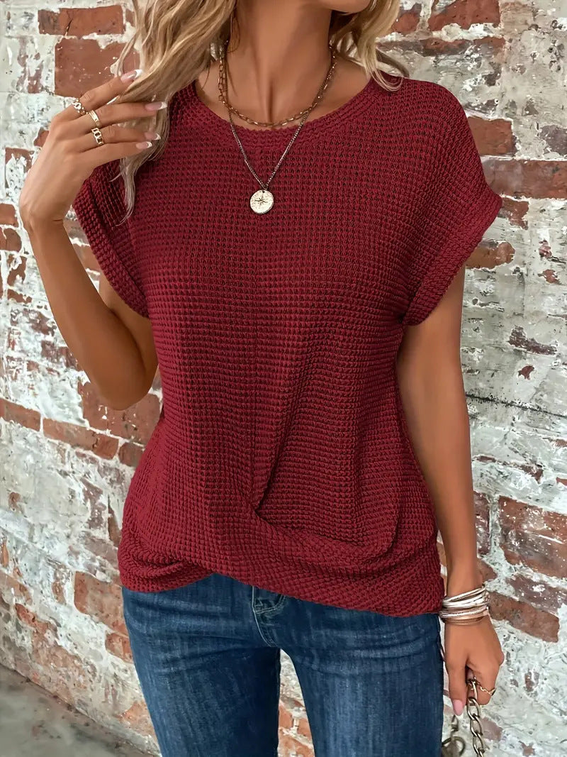 Mila - Elegant Blouse With Round Neck