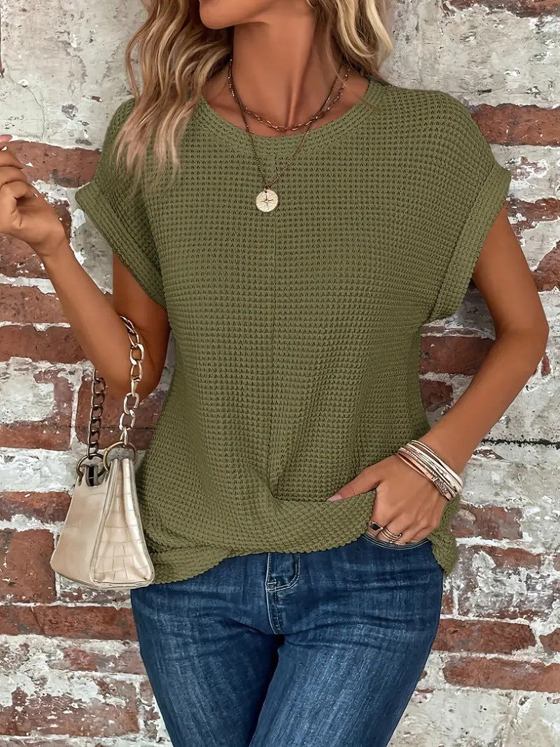 Mila - Elegant Blouse With Round Neck