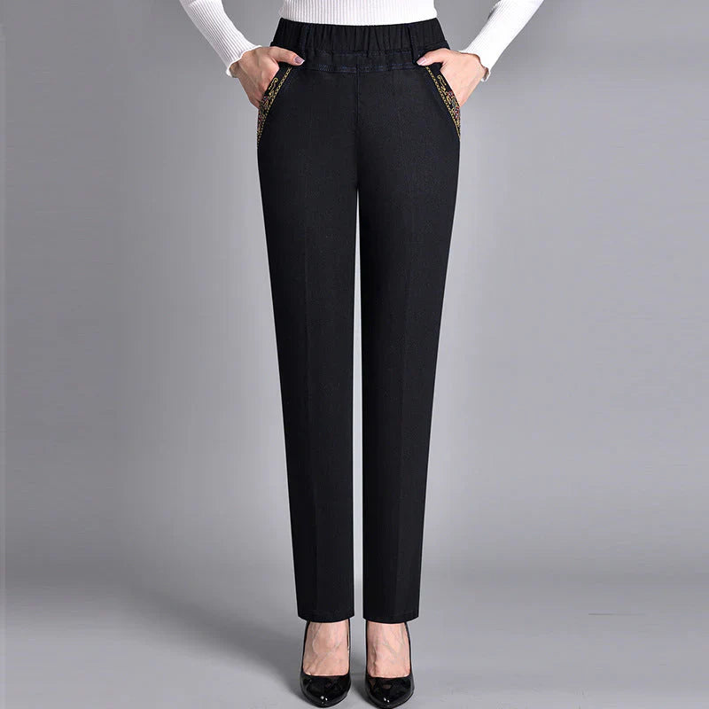 Sofiya - Casual Slim Fit Jeans With Side Pocket