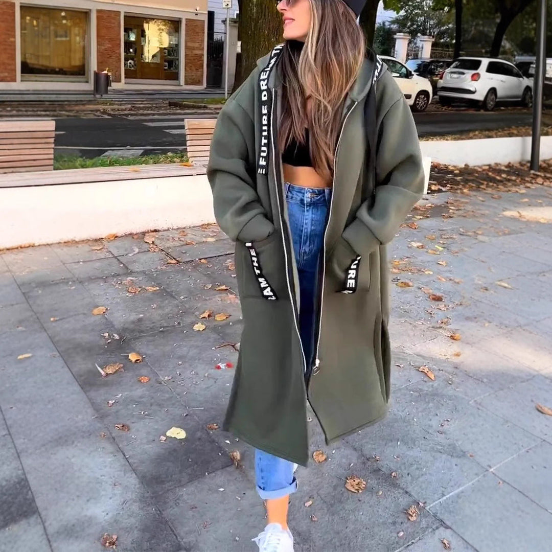 Aleixo - Elegant Long Hooded Sweatershirt