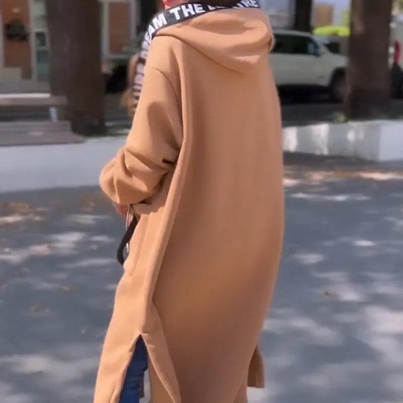 Aleixo - Elegant Long Hooded Sweatershirt