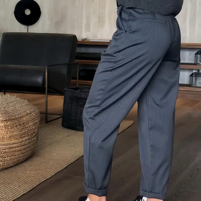 Asuman - Casual Straight Pant With High Waist