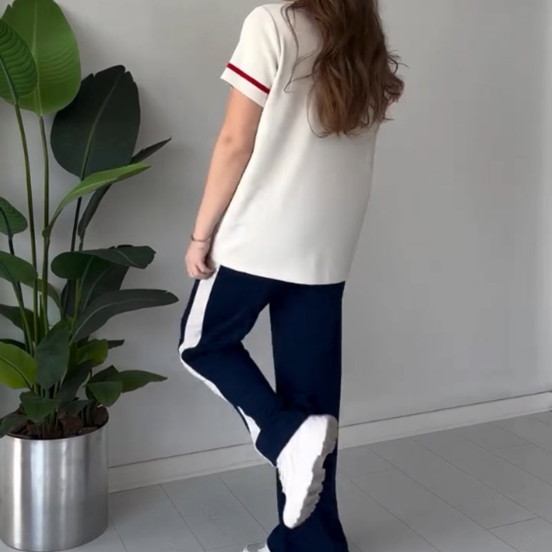 Bryaska - Casual T-shirt And Pants Set