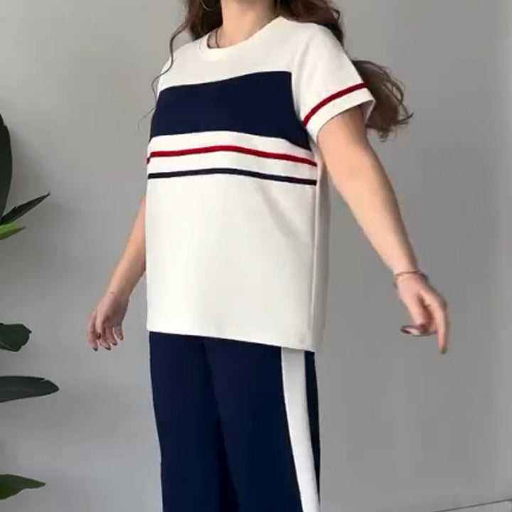 Bryaska - Casual T-shirt And Pants Set