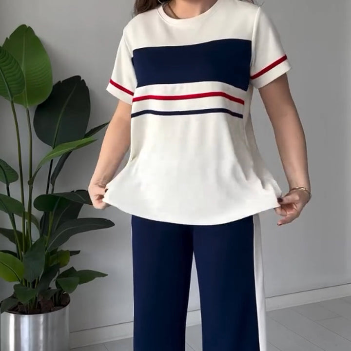 Bryaska - Casual T-shirt And Pants Set