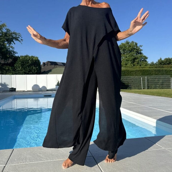 Shelagh - Off Shoulder Top And Pant Set