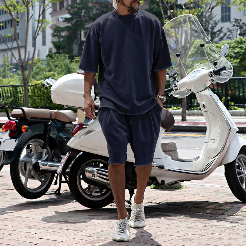 Bestien - Casual Short Sleeve Two Piece Set