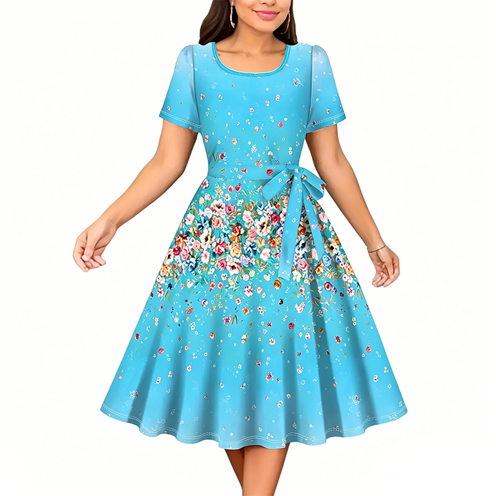 Chuckie - Floral Printed Line Dress