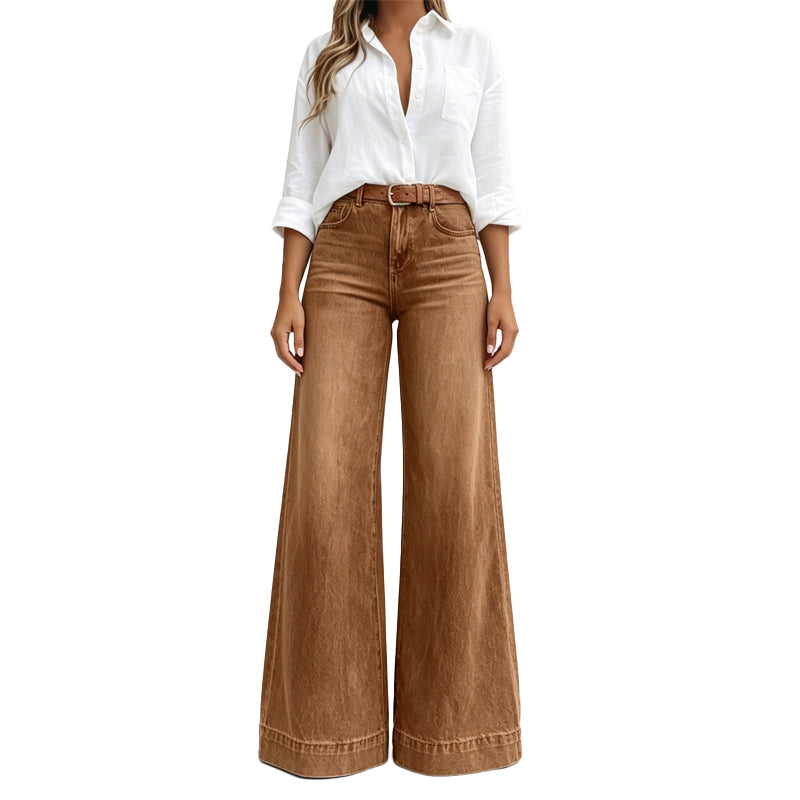 Lavietita - Wide Leg High-Waisted Jeans