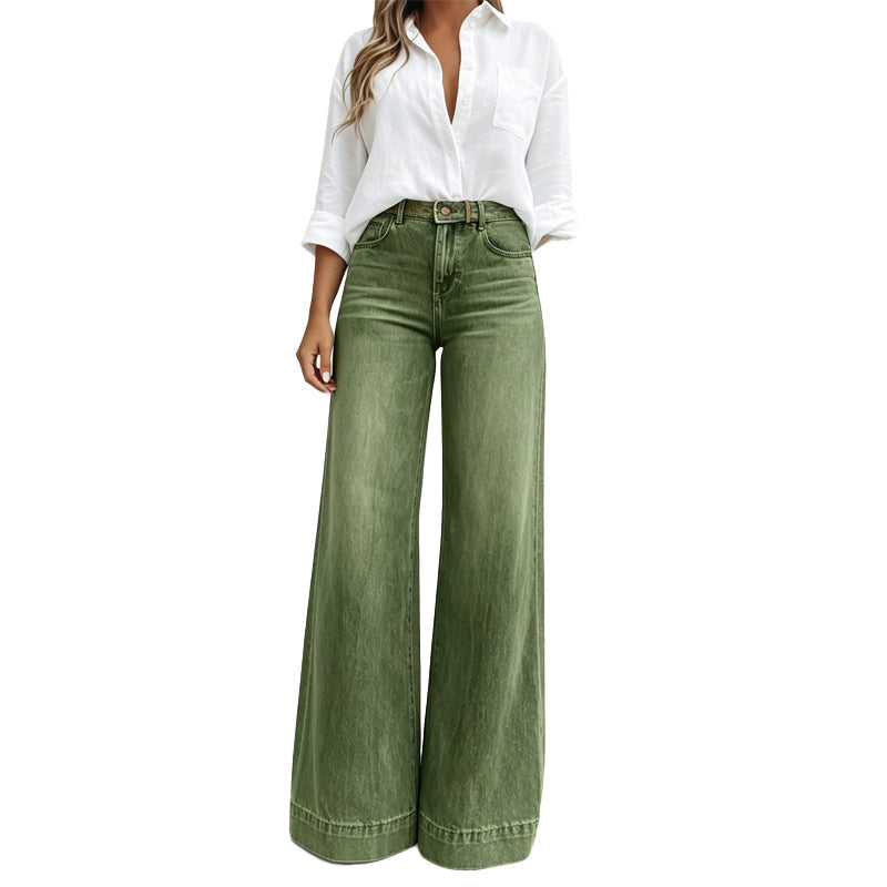 Lavietita - Wide Leg High-Waisted Jeans