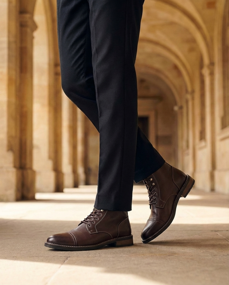 Kilelth - Lace Up Leather Boots
