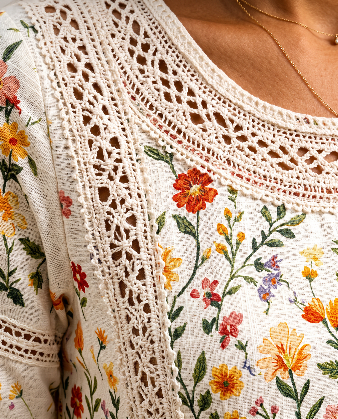 Dahlouza - Flower Meadow Charm Midi Dress